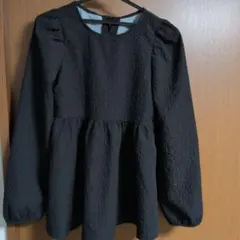 GRLグレイルリボン付き黒シャツ未使用