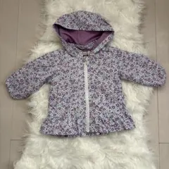 キムラタン　ウインドブレーカー 花柄　ピンク　サイズ80