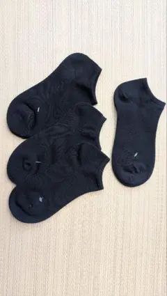 ブラック ショートソックス 4足セット