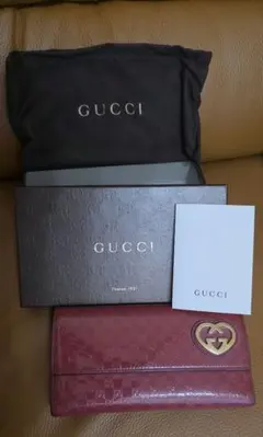 最終値下げ ​GUCCI グッチ 長財布 グッチシマ ハート 箱 保存袋付