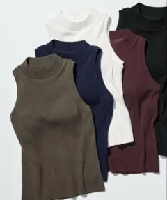 新品タグ付きUNIQLOユニクロウォッシャブルニットブラトップタンクトップL白