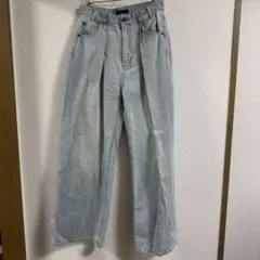 JEANASIS タックワイドデニムパンツ