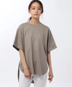 オーバーサイズ 半袖Tシャツ グレー