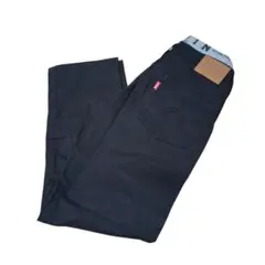 【美品】EDWIN　160 ブラックパンツ　ブラックデニム　ストレート