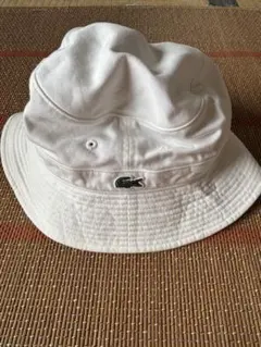 LACOSTE ホワイト バケットハット