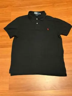 PoloRalphLaurenポロラルフローレンポロシャツ無地黒ブラックLサイズ