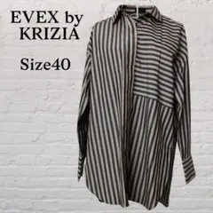 EVEX by KRIZIA エヴェックスバイクリツィア麻混ブラウス　サイズ40