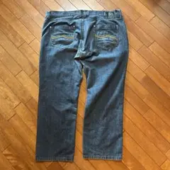 ENYCE デニム　セットアップ　XL B系 レアカラー デニムセットアップ着用可能 】ヴィンテージケミカルブリーチ