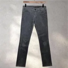 【ユニクロ】Mサイズ相当/テーパードパンツ/グレー/コーデュロイ/大人シック