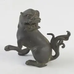 中国 古銅鍍金 獅子 置物 C R9843 - メルカリ