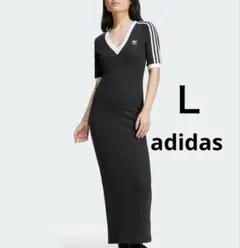 美品✨adidas アディダスオリジナルス　ニット　ロングワンピース　Ｌ