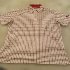 adidas チェック柄ポロシャツ Lサイズゴルフ