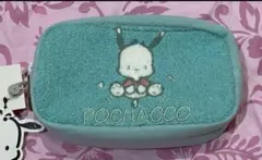 ポチャッコ　ポーチ　さがら刺繍　水色　　　サンリオ