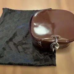 GUCCI バニティバッグ、赤茶色