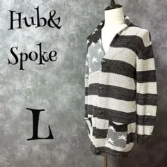 【ハブ&スポーク/Hub&spoke】　カーディガン　ニット　アウター　Lのサムネイル