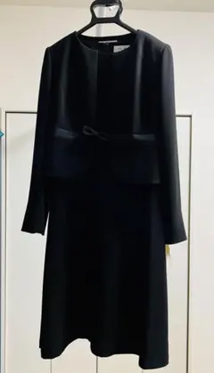 東京ソワール 喪服 リボン ノーカラージャケット ＋五分袖ワンピース