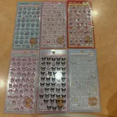 正規品 サンスター文具 サンリオ ボンボンドロップシール mini 6点セット