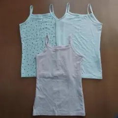 UNIQLO　AIRism　女の子向けキャミソール3枚セット　100cm