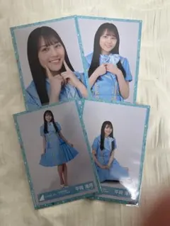 こ*た様 日向坂46 平岡海月 4回目のひな誕祭 オープニング青衣装 直筆 生写 平岡海月 日向坂46 生写真 コンプ 4回目のひな誕祭 オープニング 青