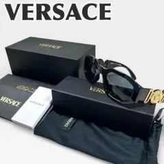 VERSACE ヴェルサーチ メドゥーサ サングラス Y2K ビギー ブラック Medusa Biggie Sunglasses Black | VERSACE US