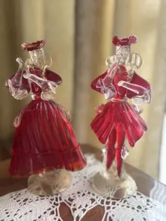 美品】ベネチアンガラス イタリアムラーノ ヴェネチアン 人形 - メルカリ