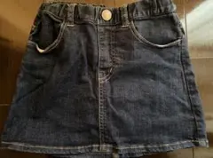 【値下げ】【美品】DOUBLE.B ミキハウス デニム スカート 130