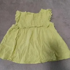 apres les cours90cmトップス花柄黄緑