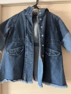 AZUL by moussy フード付きデニムジャケット 100