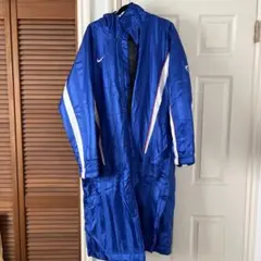 Nike フード付きベンチコート 青