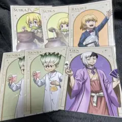Dr.stone 購入特典ポストカード　石神千空&あさぎりゲン&七海龍水&スイカ
