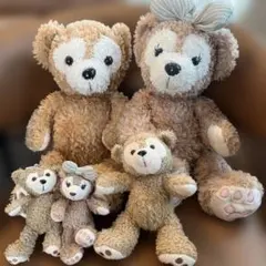 ディズニー　ダッフィー、シェリーメイぬいぐるみセット