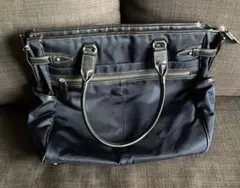 ネイビー ナイロン トートバッグ 中型