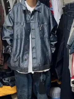 CYGAS JEANS シャイニーデニムジャケット 2XL b-boy