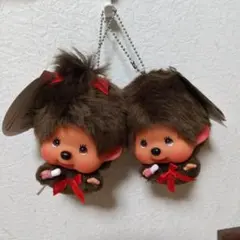 【激レア⭐】 飛べ！顔でか モンチッチ キーチェーン 男の子と女の子