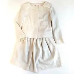 レース付き スカートスーツ