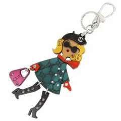 希少 グッチ キーリング マドモアゼル ガール GG インターロッキング