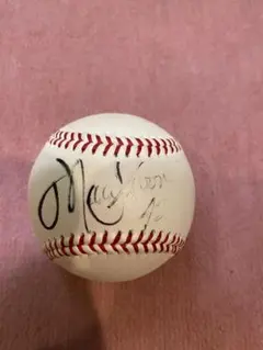 巨人　マーク・クルーン選手　背番号「42」直筆サインボール 読売ジャイアンツクルーン直筆
