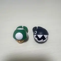 スーパーマリオ ファッションリングコレクション ワンワン　緑キノコ