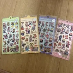 ズートピア　4枚セット　ぷくぷくシール　立体　3Dシール
