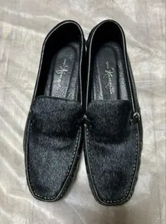 Ginza kanematsu ブラック　ローファー　24cm