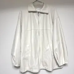 ホワイトレザー風ジャンパー