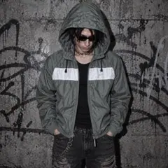 USA輸入 00s NIKE ナイロンジャケット グレー Y2K フード テック