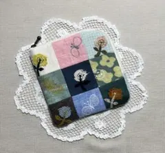 ミナペルホネン ハンドメイド　skip×choucho 　L字ファスナーポーチ