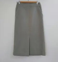 スローブイエナ※SLOBE スリット入り ウール ロングスカート 38※新品※