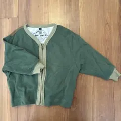 【MARKEY'S】 オリーブグリーン ジップカーディガン　95cmのサムネイル