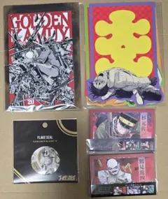 ゴールデンカムイ飾れるポストカード ダイカットポチ袋 フレークシール ミニレター