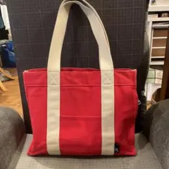 ROOTOTE ルートート　帆布 キャンバス　トート バッグ　Rロゴ　赤 レッド