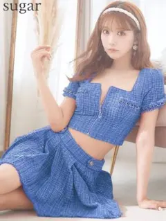 ANDY アンディ ツイードセットアップ ブルー