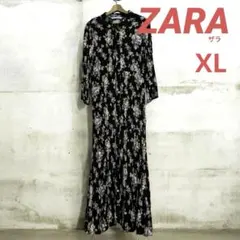 ZARA ザラ　レディース　花柄ワンピース　マキシ丈　サイズ表記32 XL