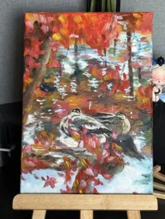 噴水」 手描き 油絵 風景画 原画 肉筆 油彩画 印象派 - メルカリ